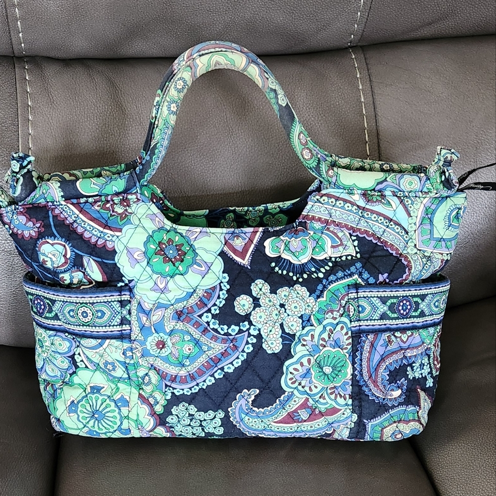 Vera Bradley Women's Gabby Satchel Blue Rhapsody Patterned Bag